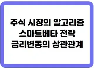 주식시장의 알고리즘, 스마트베타 전략, 금리변동의 상관관계