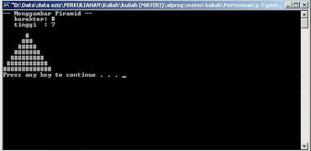 Program Fungsi Piramid