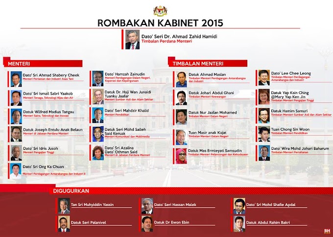 Sidang Media Rombakan Kabinet 2015 Dan Senarai Jemaah Menteri