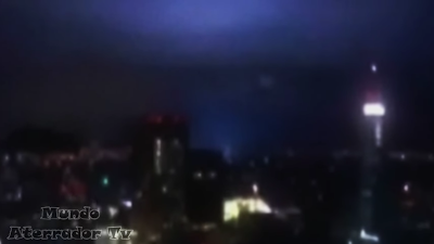 Luces durante el sismo