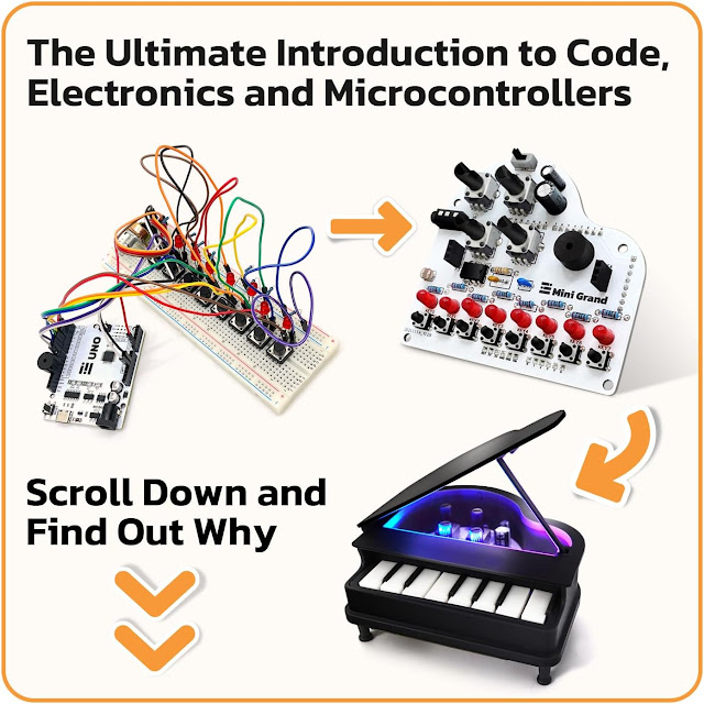 UNO Starter Kit și Mini Grand Final Project - O Experiență Completă de Învățare Compatibilă cu Arduino IDE