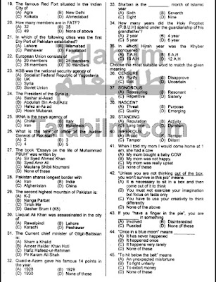 SPSC Assistant Accounts Officer Past Papers MCQs