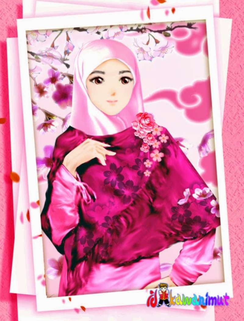 Gambar Kartun Anak Perempuan Berjilbab Top Gambar