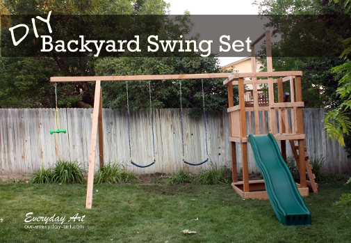 diy wooden swing set plans free