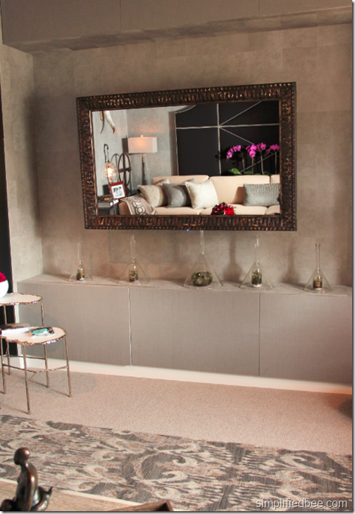 flatscreen tv mirror combo