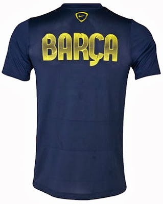 Jersey Grade Ori Training Barcelona Blue Navy Official 2013-2014 