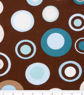 Turq Circles on Brown