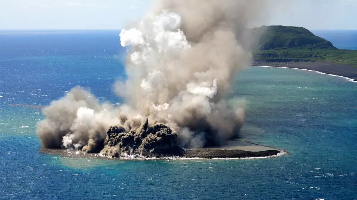 World's newest island appears after underwater volcanic eruption