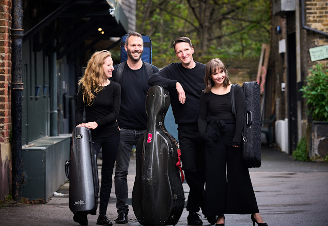 The Heath Quartet - Sara Wolstenholme, Gary Pomeroy, Christopher Murray, Juliette Roos (Photo: Kaupo Kikka)