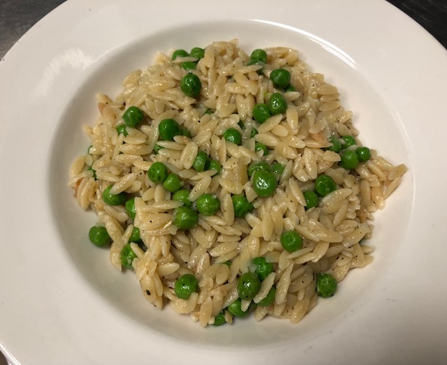 Orzo Risotto with Peas