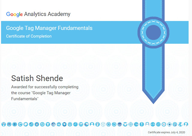 Google Tag Manager Fundamentals Certificate
