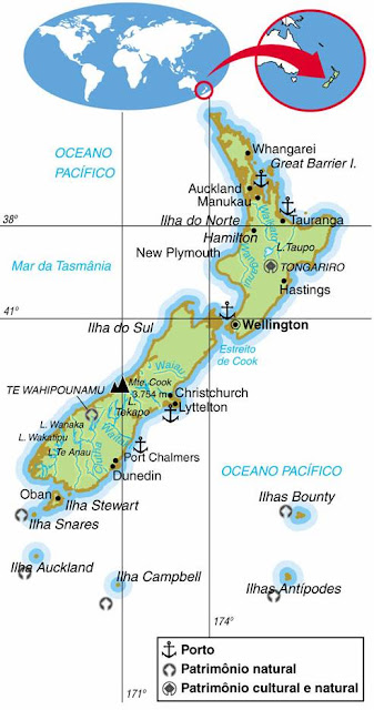 New Zealand - Geographical Maps of New Zealand 