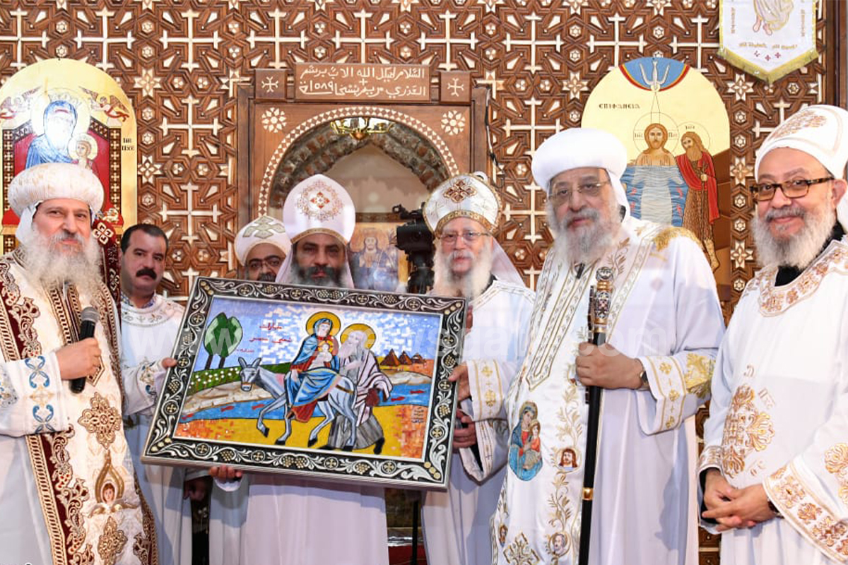 بالصور..البابا تواضروس يترأس قداس عيد دخول العائلة المقدسة مصر بسخا