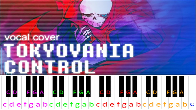 Tokyovania Control Piano / Keyboard Easy Letter Notes for Beginners