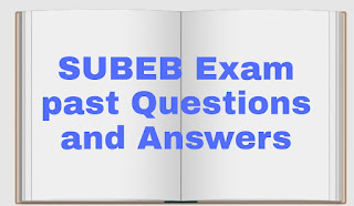 SUBEB Exam past Questions and Answers