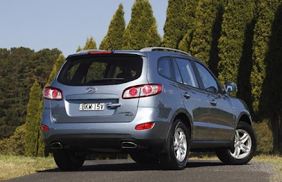 2010 Hyundai Santa Fe Rear View