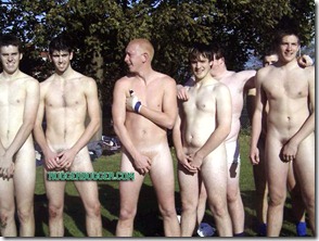 Wooton Basset FC and Scott Mackenzie strip naked and perform humiliating initiation stunts