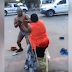 Woman Strips Off Her Husband’s Cloths During Fight In Public. Photos