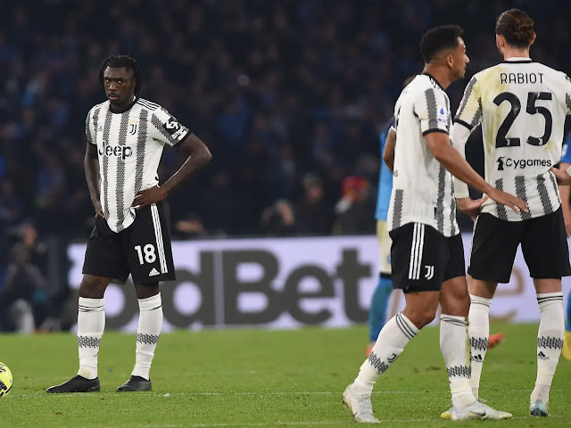 Juventus out of Champions League spots after 10-point deduction