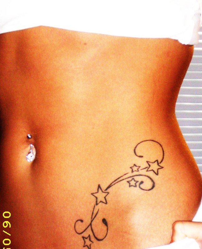 hip tattoos for girls