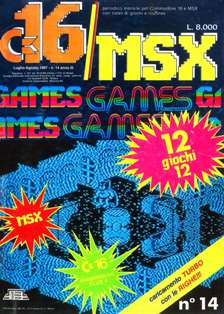 C16/MSX Games 14 - Luglio & Agosto 1987 | CBR 215 dpi | Mensile | Videogiochi
Forse una delle poche riviste riviste in Italia a dedicarsi attivamente al supporto del Commodore 16 e del Plus 4; conteneva un mix fra giochi commerciali, oppurtunamente modificati, e programmi originali creati da autori italiani e stranieri.