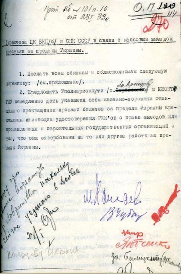 17.3.1937 - в СРСР ухвалили закон, що позбавив селян свободи пересування