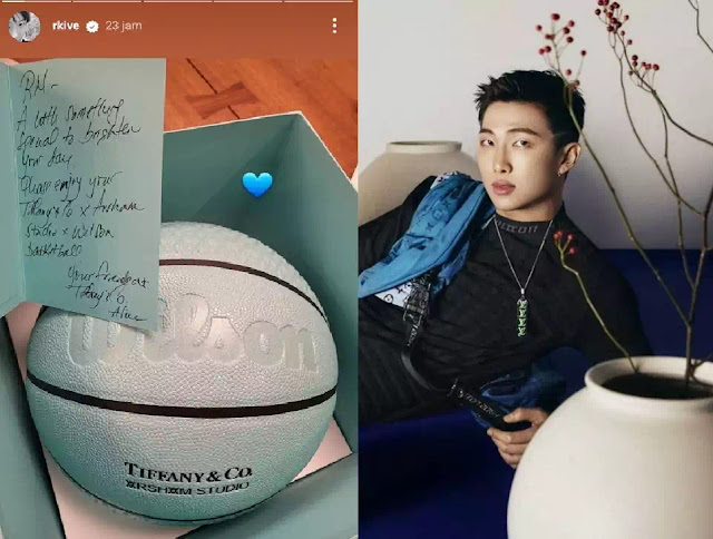 RM BTS Gets a Special Gift from Tiffany & Co!