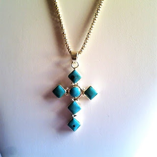 turquoise cross