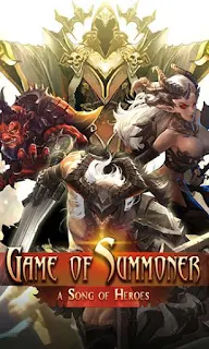 Screenshots of the Game of summoner: A song of heroes for Android tablet, phone.