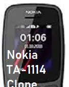 Nokia 106 TA-1114 Clone MT6250 file  