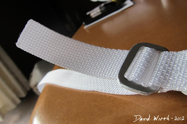 how to attach backpack strap to buckle, loop through clasp, strap