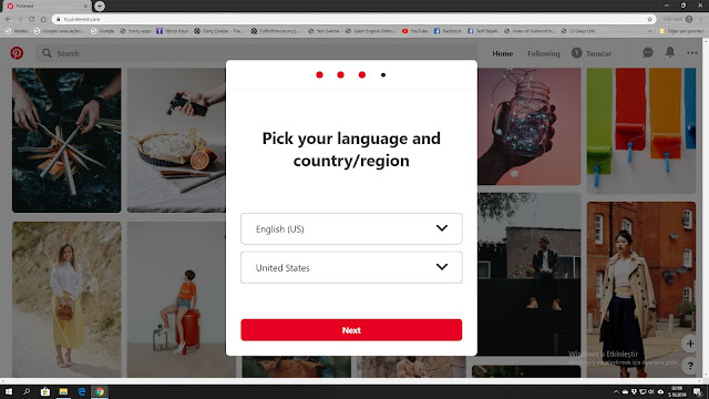 pinterest hesap açma Pinterest kayıt olma