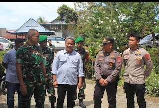 Dandim 1420 Sidrap Tinjau Kesiapan TPS Dalam Pemungutan Dan Penghitungan Suara Pemilu 2024