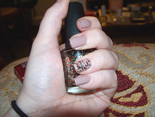 OPI The Living Daylights over 17 Supreme Shine Mink