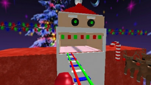 The Robloxian News Game Review Cart Ride Into Santa - how to ride a cart in roblox