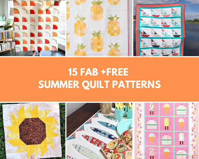 15 Fab + Free Summer Quilt Patterns 