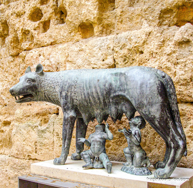 Loba romana no Fórum de Tarragona na Espanha