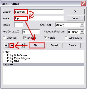 Cara Membuat Program Menu Utama Dengan Menu Editor Pada Visual Basic 6.0