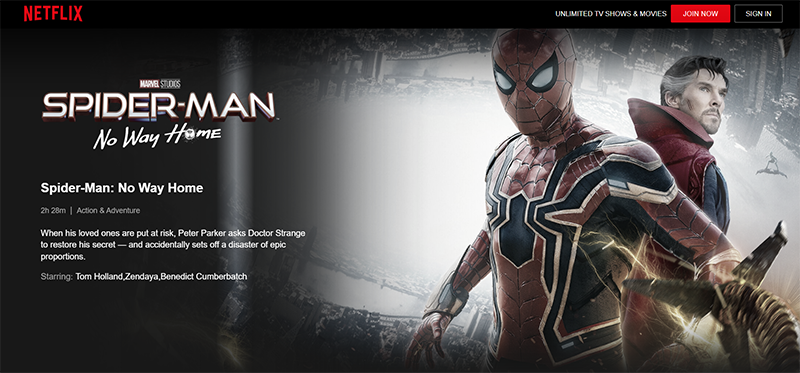 Spider-Man: No Way Home' Is Streaming at Last (but Not on Netflix