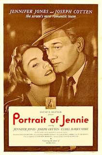 PORTRAIT OF JENNIE. Cartel One Sheet: 69 x 104 cms. Estados Unidos. JENNIE. Portrait of Jennie. 1948. Estados Unidos. Dirección: William Dieterle. Reparto: Jennifer Jones, Joseph Cotten, Ethel Barrymore, Lillian Gish, Cecil Kellaway, David Wayne, Albert Sharpe, Henry Hull, Florence Bates, Felix Bressart, Clem Bevans, Maude Simmons.