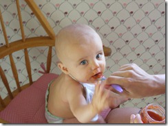 feeding the baby