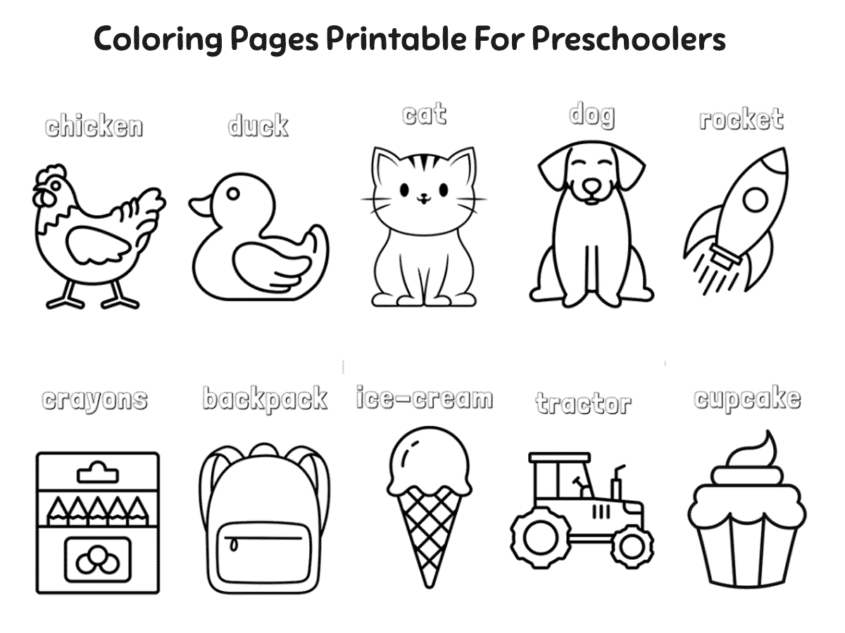 Coloring Pages Printable For Preschoolers