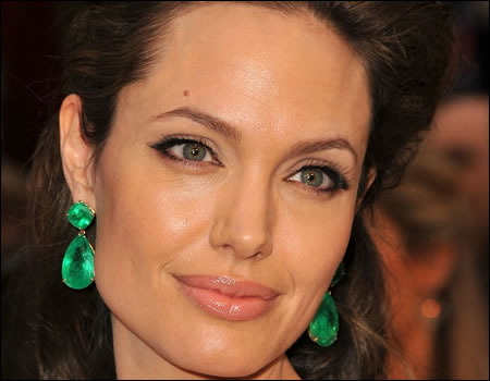 angelina jolie emerald green dress. by one of Angelina Jolie#39;s