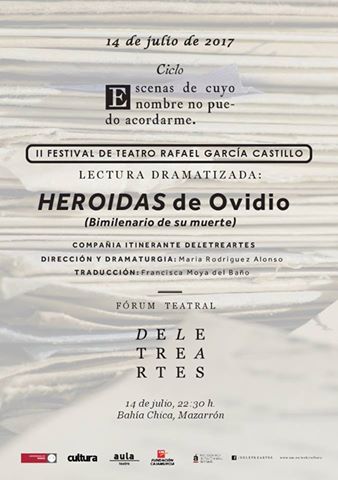 Lecturas dramatizadas: "Heroidas" de Ovidio (Bimilenario de la muerte)