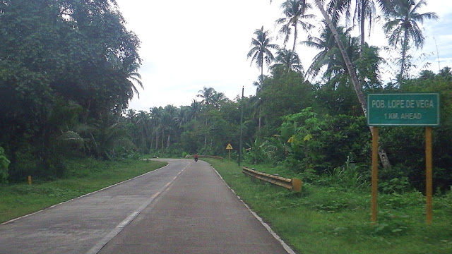 highway going to Lope De Vega Northern Samar