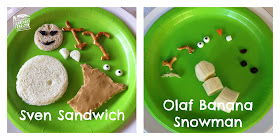 FROZEN fun food Sven Sandwiches and Olaf Banana Snowmen #FrozenFun #shop #cbias