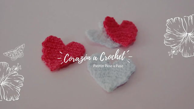 Patrón y tutorial de corazón a crochet