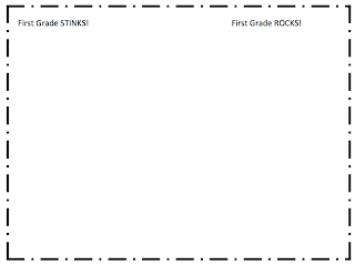 First day of school glyphs from Mrs. Van Dyke's class (Just scroll ...