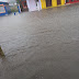 Ruas de Camaquã/RS ficam alagadas após forte chuva