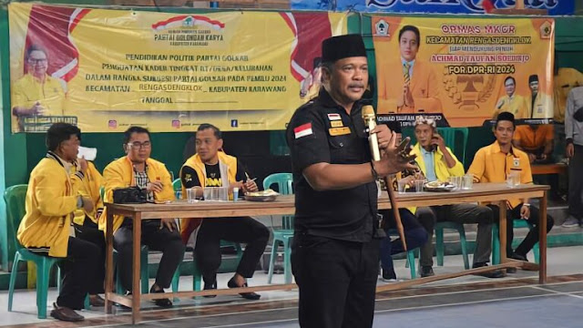 DPD Golkar Siap Menangkan Pemilu 2024, H Sukur Mulyono Gaspol Berikan Dikpol Kader Golkar Karawang